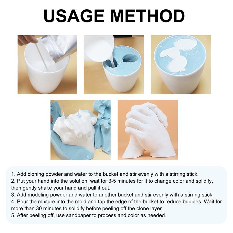Couples Casting Kit, Hand Mold Kit for Adults & Kids, Romantic Anniversary and valentines gift.