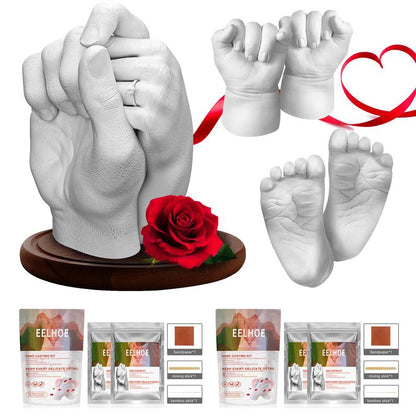 Couples Casting Kit, Hand Mold Kit for Adults & Kids, Romantic Anniversary and valentines gift.