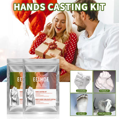 Couples Casting Kit, Hand Mold Kit for Adults & Kids, Romantic Anniversary and valentines gift.